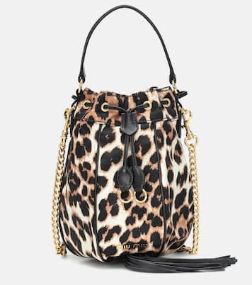 Leopard-print bucket bag | Miu Miu