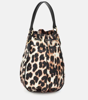 Leopard-print bucket bag | Miu Miu