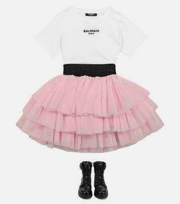 Falda tutú de tul | Balmain Kids
