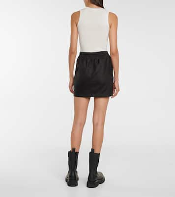 Minifalda de tiro alto ajustable | Wardrobe.NYC