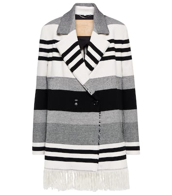 Striped Luxury cotton and wool jacket | Dorothee Schumacher
