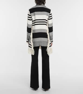 Striped Luxury cotton and wool jacket | Dorothee Schumacher
