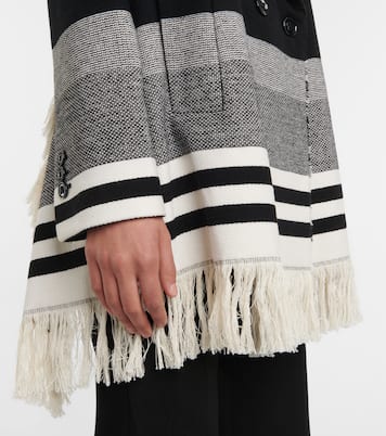 Striped Luxury cotton and wool jacket | Dorothee Schumacher