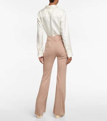 Pantalon Rhein à taille basse en laine | Gabriela Hearst