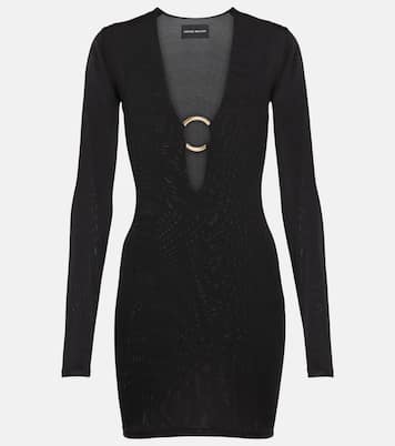 Embellished V-neck minidress | Louisa Ballou