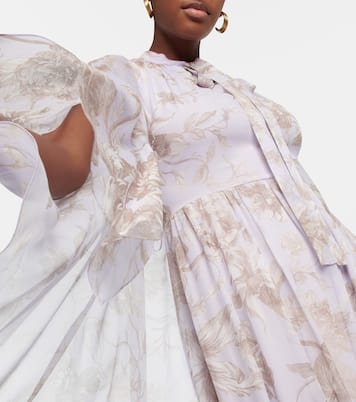 Chiara printed silk gown | Erdem