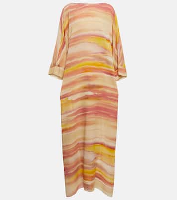 Cillia printed silk georgette kaftan | Loro Piana