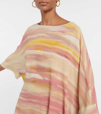 Cillia printed silk georgette kaftan | Loro Piana
