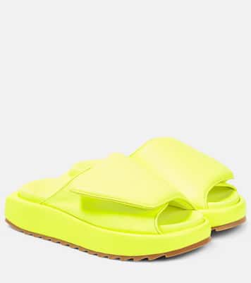 Gia 1 leather slides | Gia Borghini