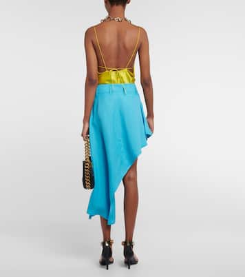 Minifalda asimétrica de sarga | Stella McCartney