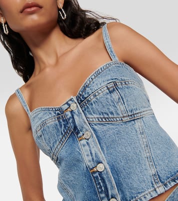Lola denim crop top | Agolde