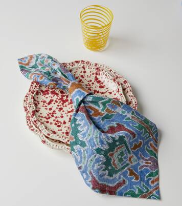 Fiamma set of 4 linen napkins | Cabana