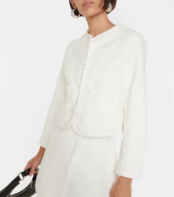 Veste raccourcie White Label en tweed | Proenza Schouler