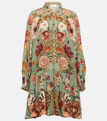 Robe en soie à fleurs | Camilla