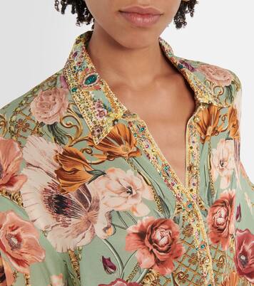 Robe en soie à fleurs | Camilla