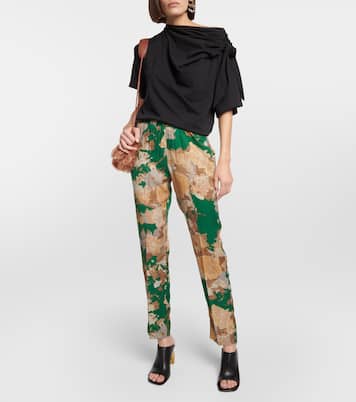 Printed slim pants | Dries Van Noten