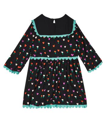Abito con stampa e finiture smerlate | Stella McCartney Kids