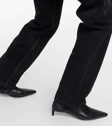 Jeans regular con stampa a vita alta | Marine Serre