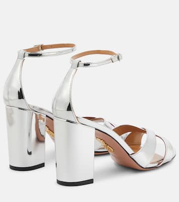 Sandali Divine 85 in pelle metallizzata | Aquazzura