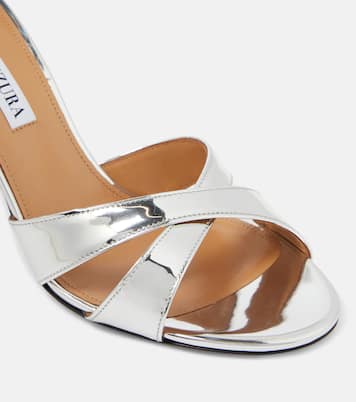 Sandali Divine 85 in pelle metallizzata | Aquazzura
