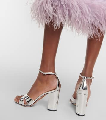 Sandali Divine 85 in pelle metallizzata | Aquazzura