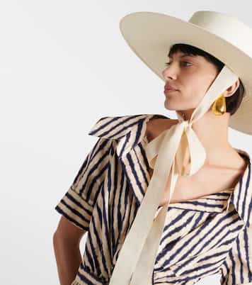 Bow-detail straw hat | Ruslan Baginskiy