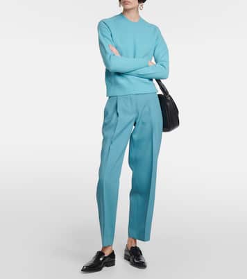 Pantaloni a gamba larga in lana | Jil Sander
