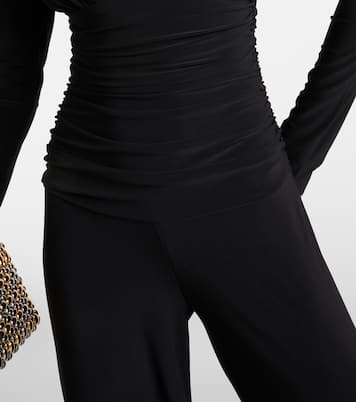 Ruched jersey jumpsuit | Norma Kamali