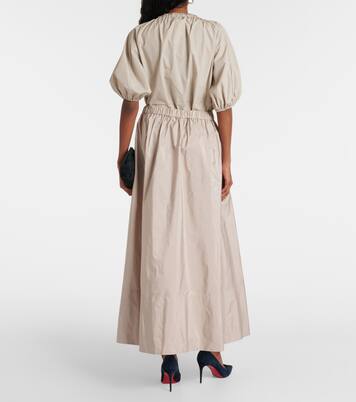 Pleated taffeta maxi skirt | 'S Max Mara