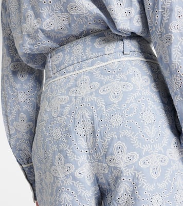 Shorts Hobbes in cotone a vita alta | Veronica Beard