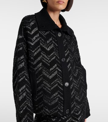 Cardigan Zigzag en lamé et bouclé | Missoni