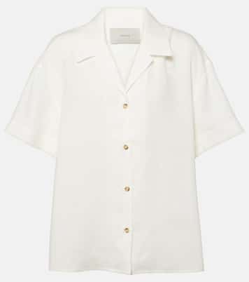Camicia da bowling Prague in lino | Asceno