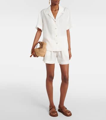Camicia da bowling Prague in lino | Asceno