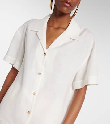 Camicia da bowling Prague in lino | Asceno
