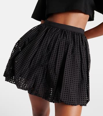 Minifalda de popelín de mezcla de algodón | Alaïa