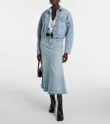 Veste raccourcie en jean | Ganni