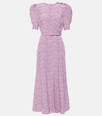 Bedrucktes Midikleid aus Seide | Alessandra Rich