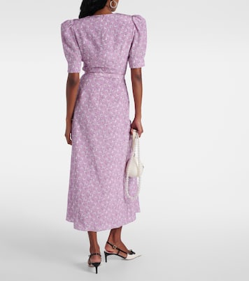 Bedrucktes Midikleid aus Seide | Alessandra Rich