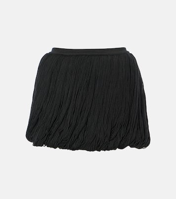 Minifalda de lana con flecos | Alaïa