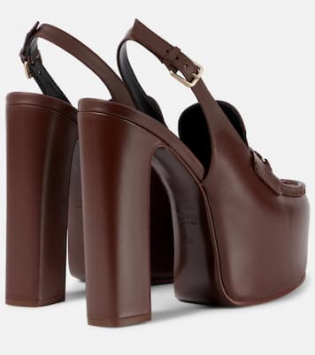 Escarpins Horsebit à plateau en cuir | Gucci