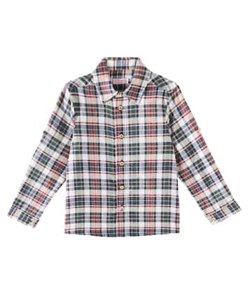 Camicia Nico in cotone a quadri | La Coqueta