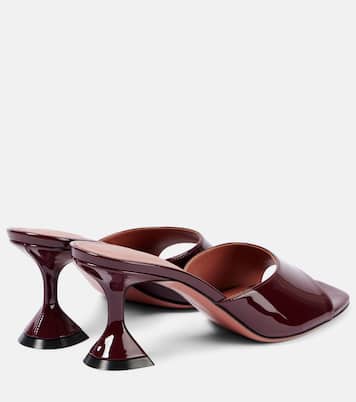 Mules Lupita 70 in vernice | Amina Muaddi