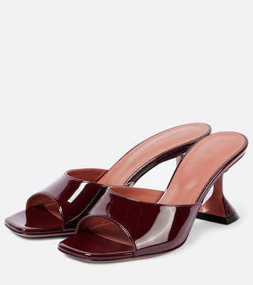 Mules Lupita 70 in vernice | Amina Muaddi