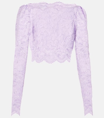 Top en dentelle à fleurs | Rabanne