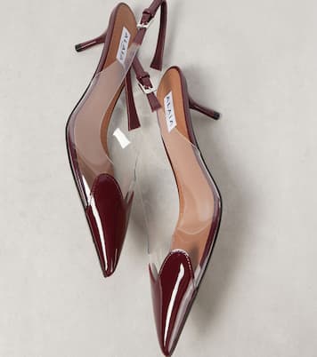 Slingback-Pumps Le Cœur mit Lackleder | Alaïa