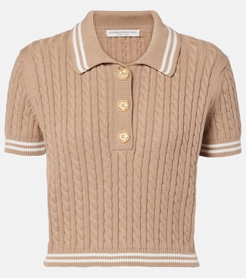 Polo trenzado de algodón | Alessandra Rich