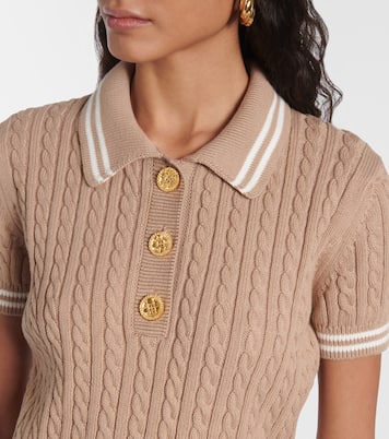 Polo trenzado de algodón | Alessandra Rich