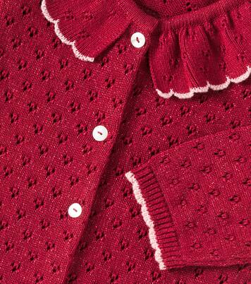 Holiday lamé wool-blend cardigan | Konges Sløjd