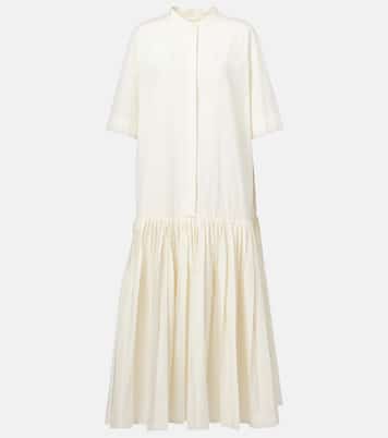 Abito lungo in popeline di cotone | Jil Sander