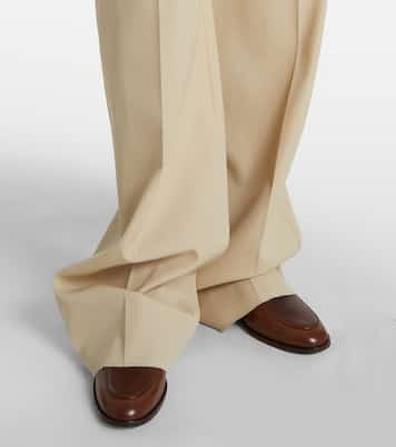Pantaloni a gamba larga in lana e cotone | Tod's